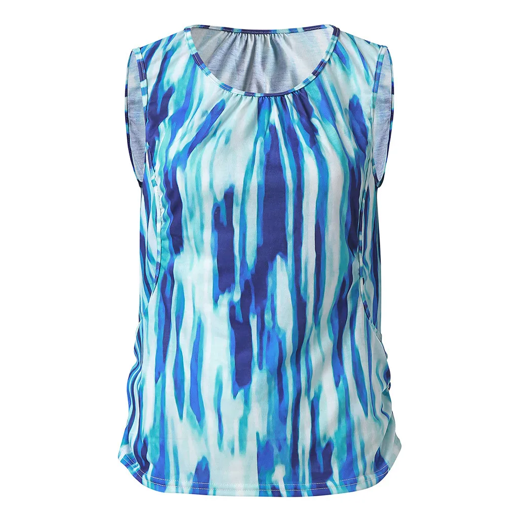 SAGACE летняя женская одежда для беременных блузка без рукавов грудного