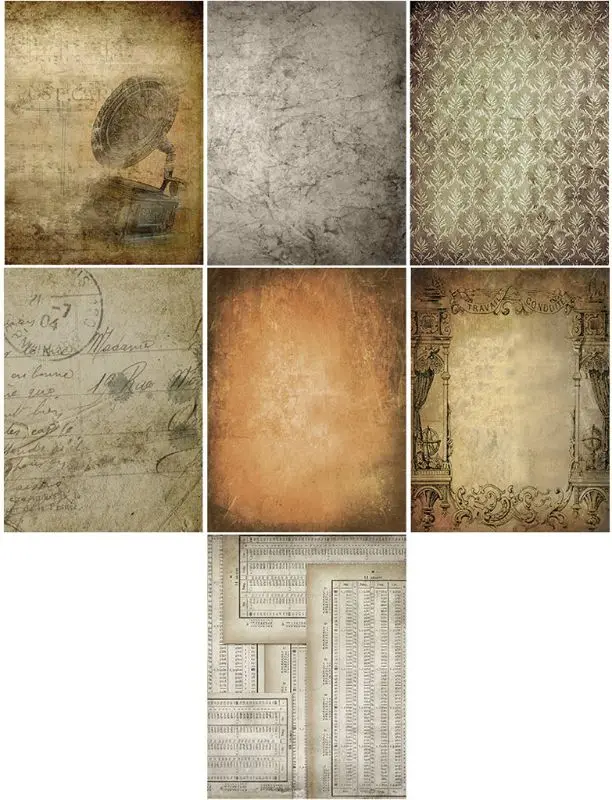 14 шт. ретро шаблон фоновая бумага сделай сам крафт фотоальбом скрапбукинг
