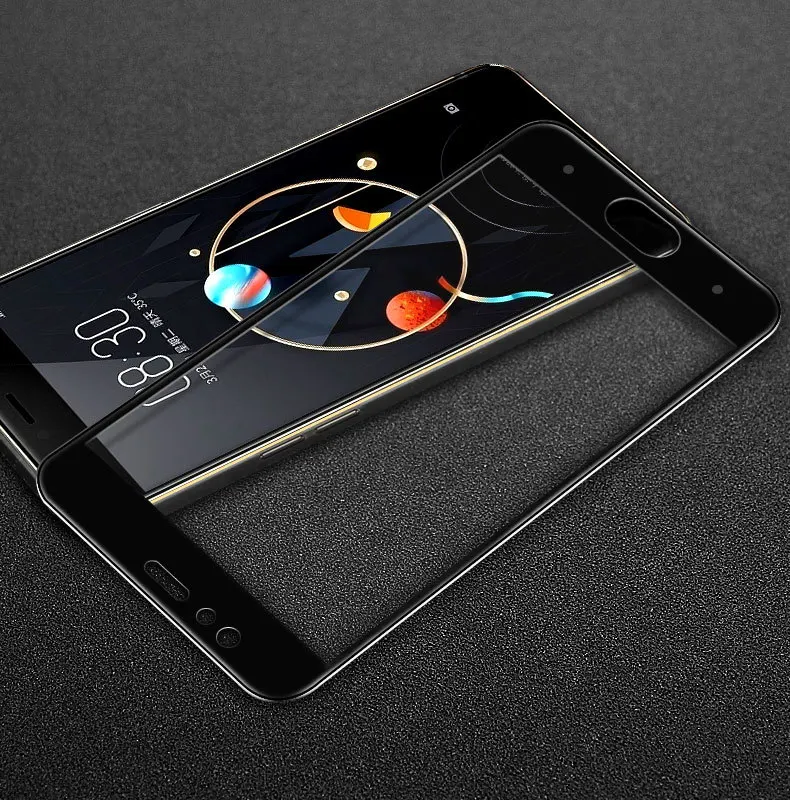Закаленное стекло с полным покрытием для ZTE Nubia M2 2 шт. защитная пленка экрана