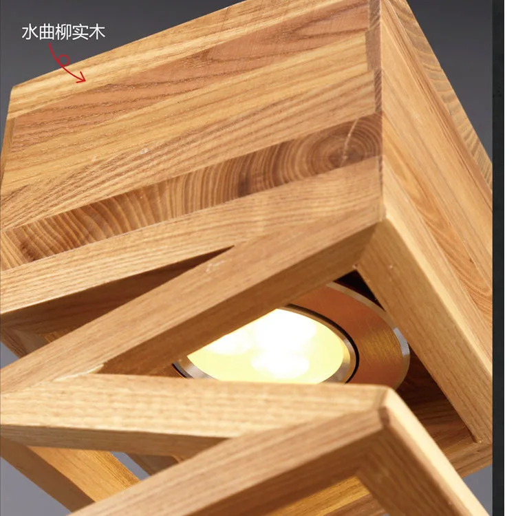 Светодиодные подвесные светильники в японском стиле с деревянной рамкой|led pendant