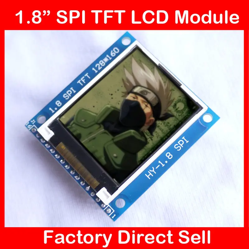 1 8 &quotсерийный SPI интерфейс TFT цветной ЖК-модуль дисплей 128x160 + PCB адаптер с слотом