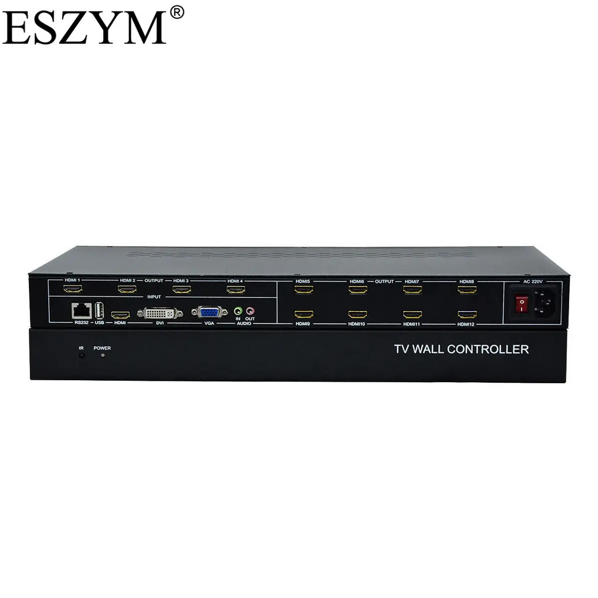 ESZYM 12 каналов ТВ контроллера видеостены 3x4 2x6 2x5 VGA HDMI DVI USB видео процессор|Теле- и