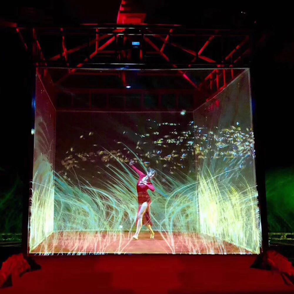Голограмма голографическая Ткань марли портативный складной спереди и сзади
