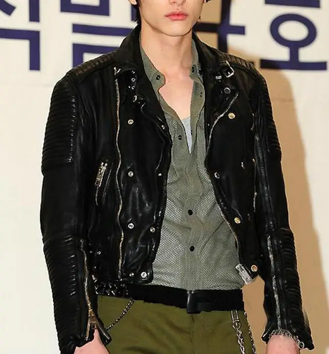 Мужская куртка из овечьей кожи весенняя | одежда