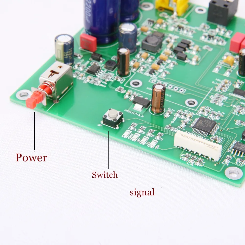 Katherin ES9038 Q2M I2S DSD волоконно коаксиальный входной декодер плата DAC высокий с готовой