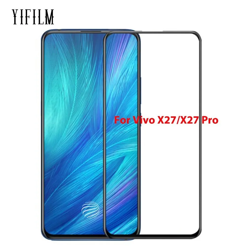 ДЛЯ Vivo X27 Pro Полное покрытие закаленное стекло Защита для экрана 2.5D 9H 0 3 мм V9 Youth V11