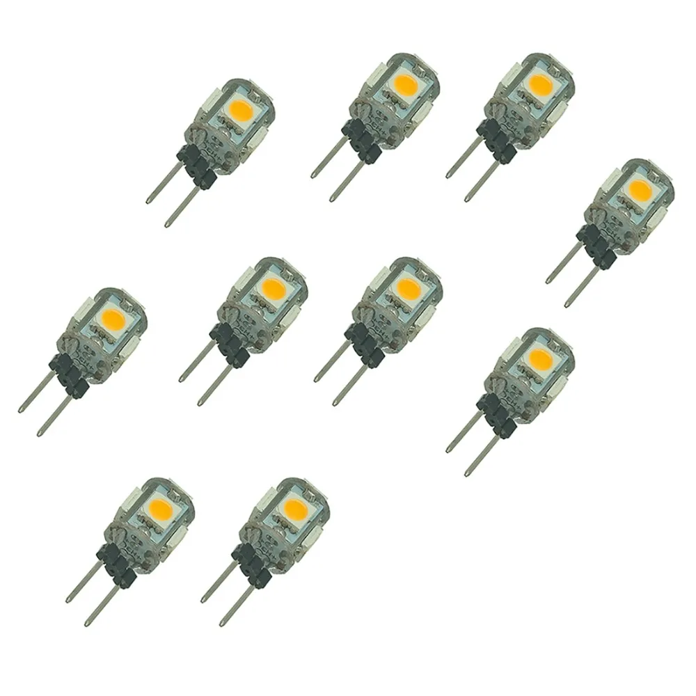 G4 светодиодный светильник DC12V Холодный/теплый белый 360 градусов двухконтактный