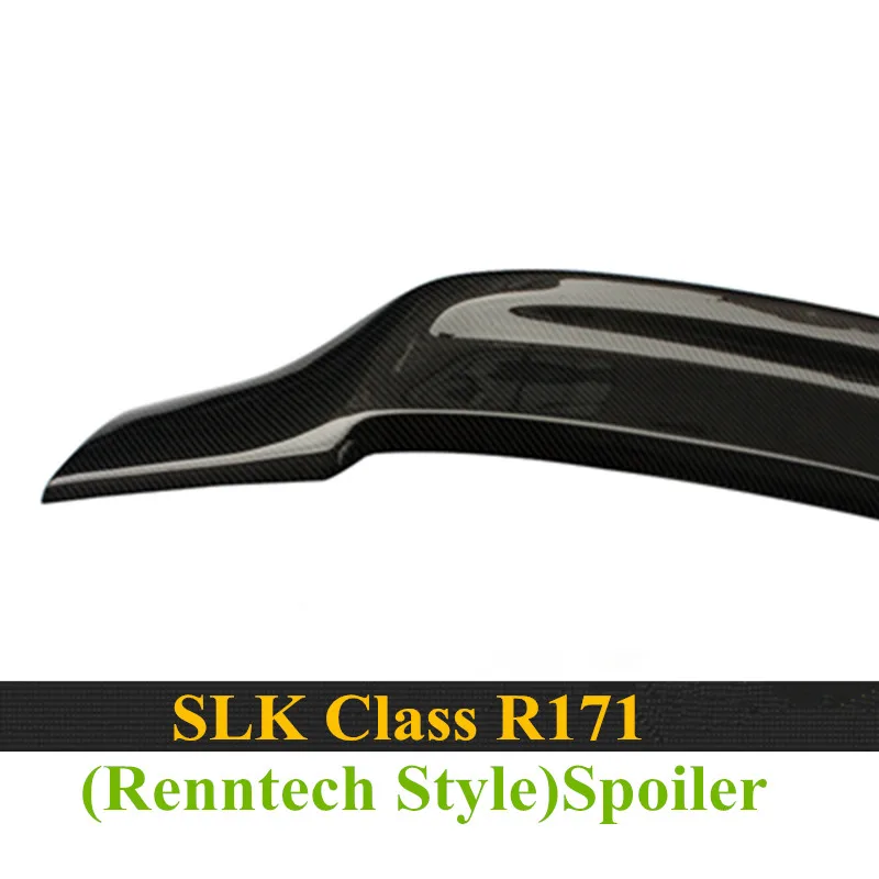 SLK класса R171 модель углеродного волокна черный глянец стиль Renntech задний багажник