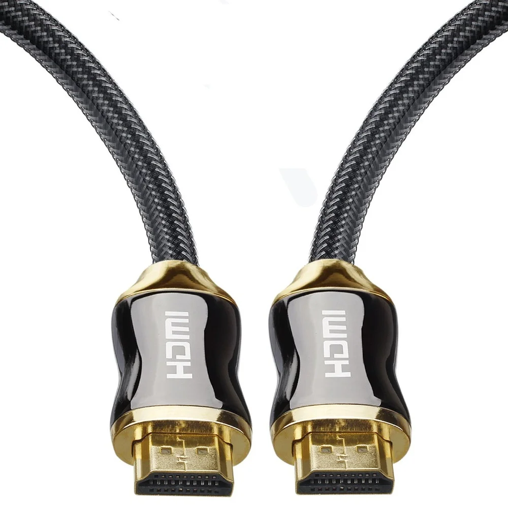 

Wholesale 100pcs/lot GOLD 1m (3FT)HDMI v1.4 PREMIUM Cable HDTV 3D 1080P 2160P Lead metre