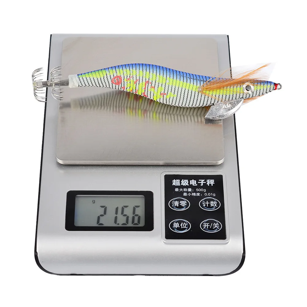 

Wood Fishing Lures Squid Shrimp Jump Jigging Plastic Hard Bait 150mm/22g Isca Artificial Sea Fishing Bait Tackle For Lake Pesca