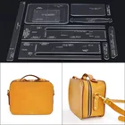 1 комплект лазерная резка акриловое волокно шаблон инструменты с розничной упаковкой для DIY ручной работы сумки из натуральной кожи прошитая вручную узор швейная трафареты 20*15*10 см