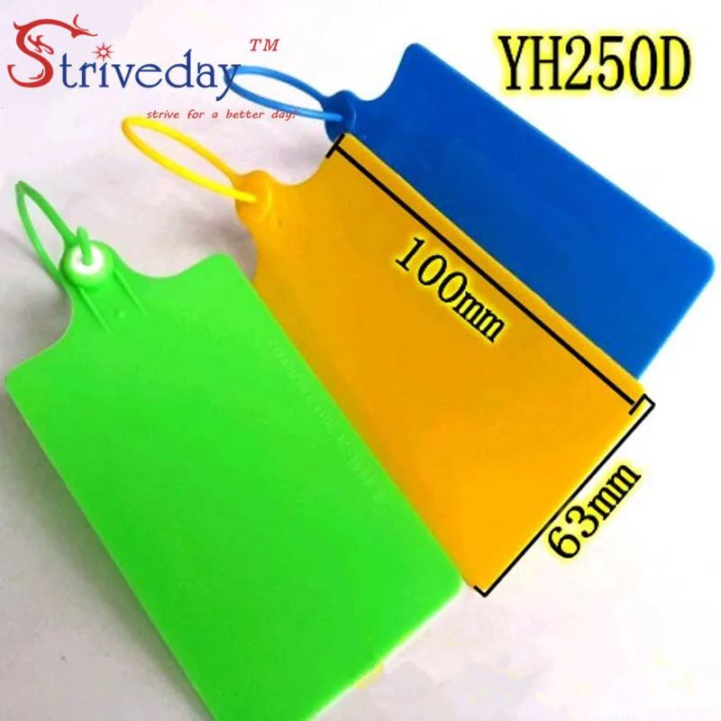 100 шт./лот одноразовые пластиковые Галстуки бирки для крупных вывесок логистики