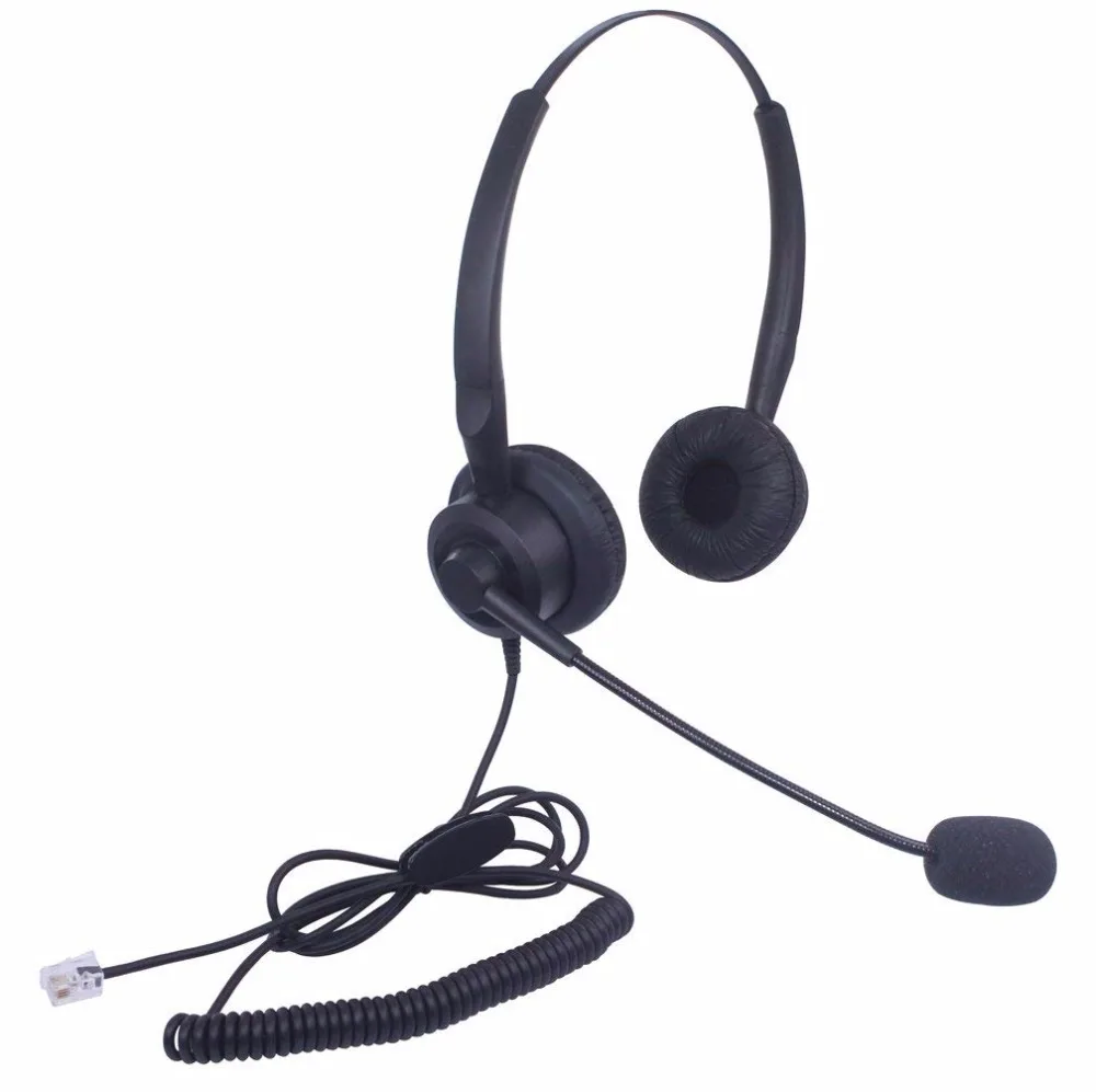 Гарнитура Wantek для колл центра наушники с микрофоном DSX ShoreTel IP230 Polycom 335 IP100 IP212K и VVX310