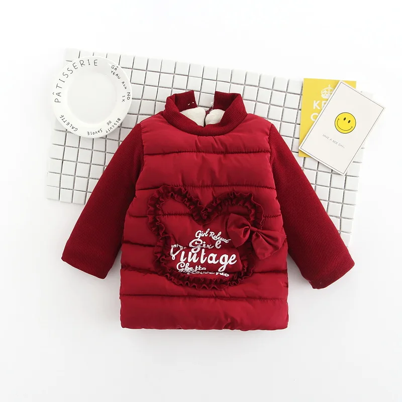 BibiCola/зимние теплые пальто для девочек Куртки хлопок густой шерсти Парки детей