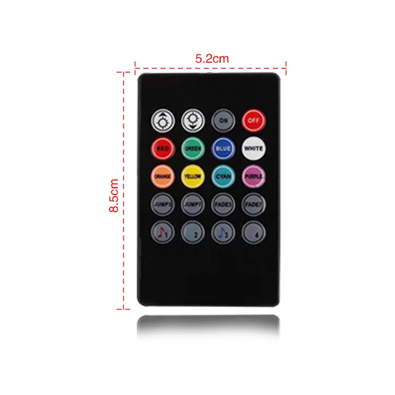 RGB 4 шт. Светодиодная лента автомобильный светильник 12 В 6 Вт 16 цветов Стайлинг