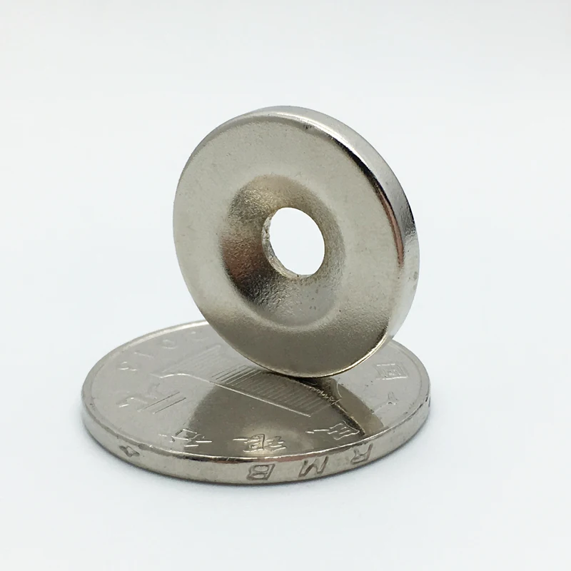 10pcs Strong Ring Magnet 15 mm x 3 Countersunk Hole:3 Rare Earth Neodymium N52 15*3 | Обустройство дома