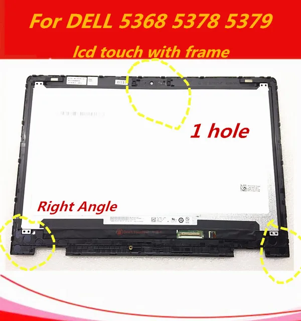 С рамкой 13 3 &quotсенсорный ЖК экран для DELL 5368 5378 5379 в сборе B133HAB01.0 NV133FHM A11 1920*1080