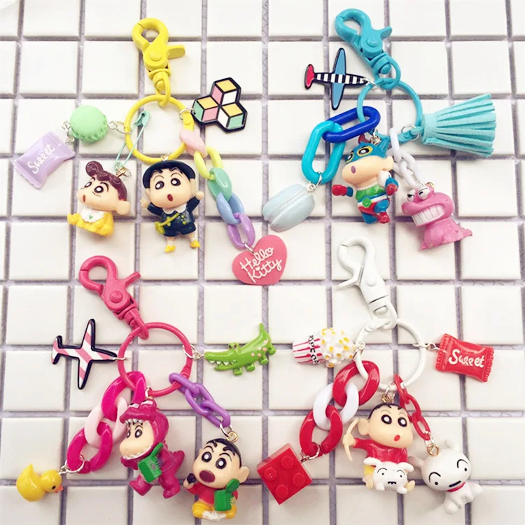 Лидер продаж брелок Crayon Shinchan Женский мультяшный автомобильный подвеска