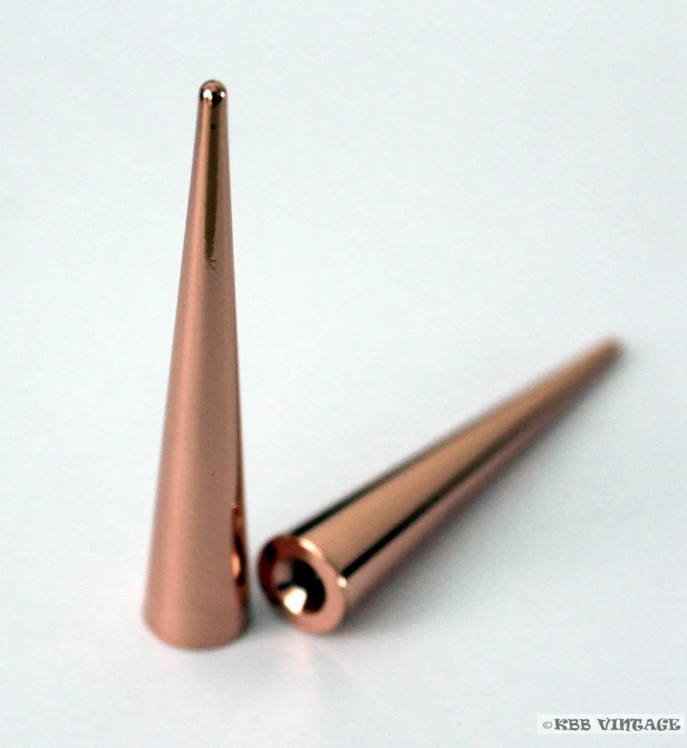 10pc Metal Punk Spikes Gothic Cone Stud Screwback Giant 2.2'' High-quality Rose Gold | Дом и сад