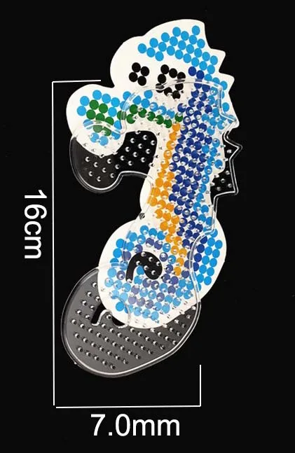 JSXuan Perler Beads 24 цвета 4800 штук 5 мм Хама шарик детская развивающая головоломка игрушки DIY подарок пищевой бусинки из ЭВА - Цвет: templates 1 Piece