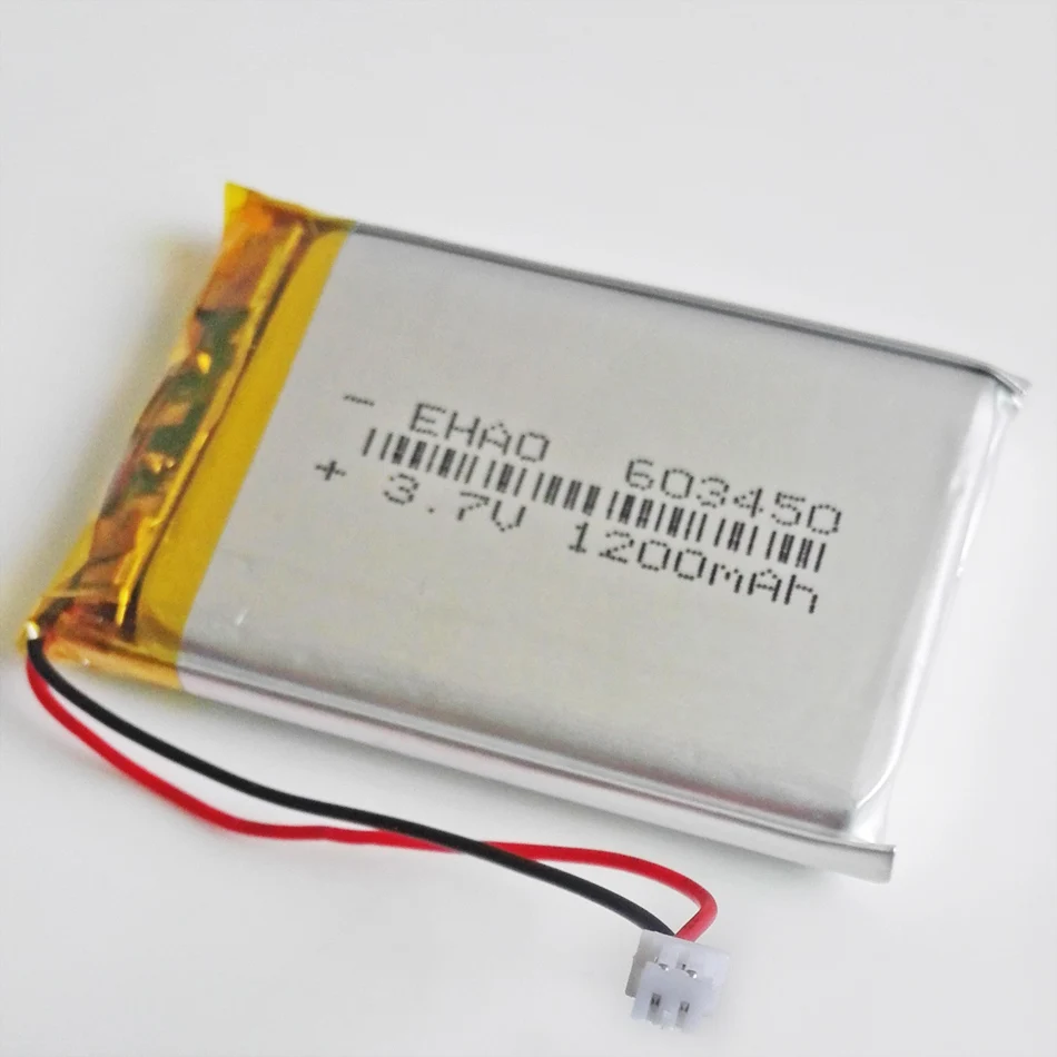 10 шт. 3 7 в 1200 мАч литий-полимерная LiPo аккумуляторная батарея JST 1 25 мм 2pin разъем для