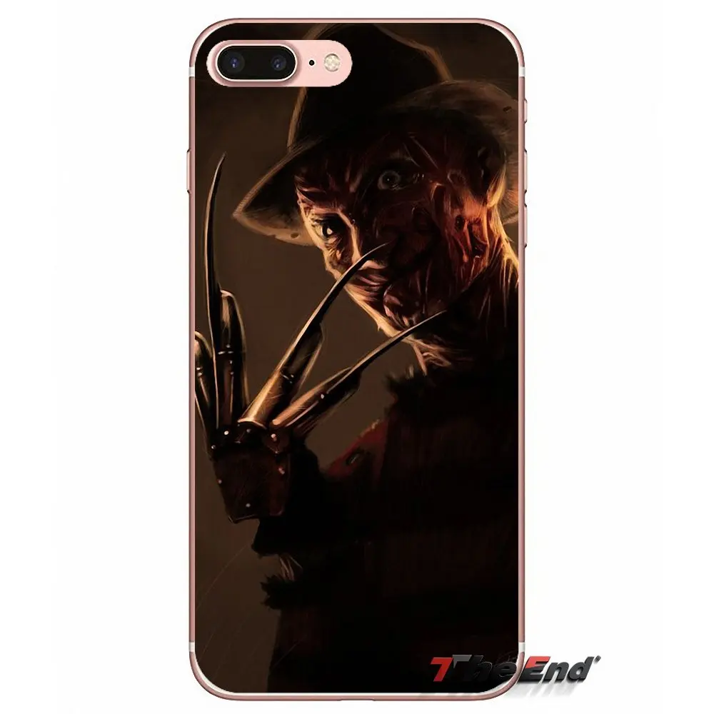 Для iPhone X 4 4S 5 5S 5C SE 6 6S 7 8 Plus Samsung Galaxy J1 J3 J5 J7 A3 A5 2016 2017 Freddy Krueger кошмар на Elm ТПУ
