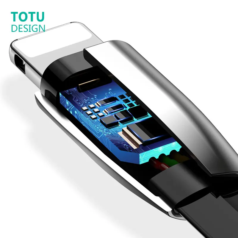 TOTU три-в-одном линия мобильного телефона для Android мобильного телефона USB кабель для iPhone X 7 Micro Usb кабель C линия мобильного телефона cor