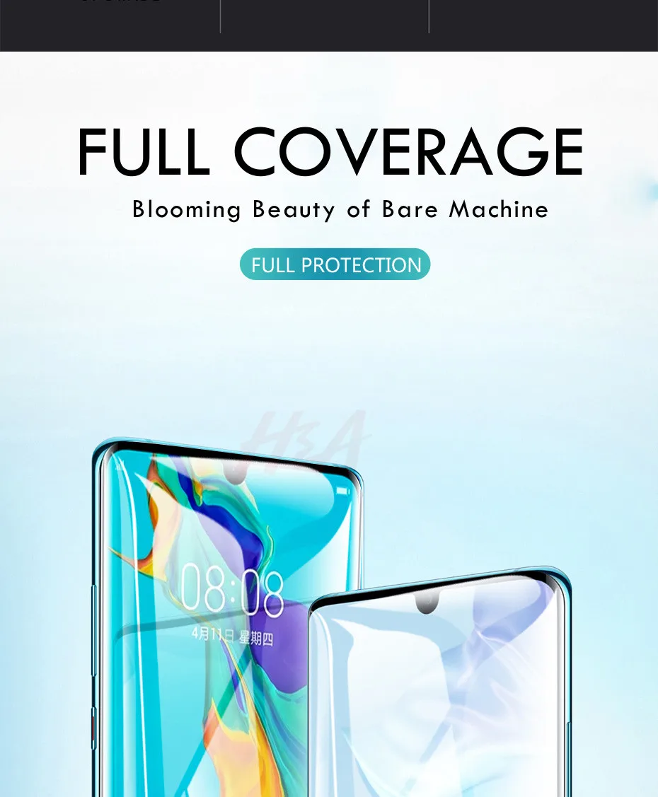20D полное покрытие Гидрогелевая пленка для huawei P30 P20 Lite Pro P10 Plus P30 Pro мягкая защитная пленка для экрана для Honor 10 9 Lite 10