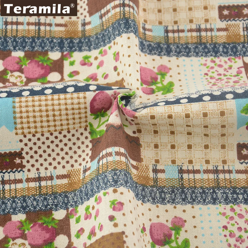 С рисунками фруктов Текстиль для дома из хлопка и льна Ткань Вышивание Материал