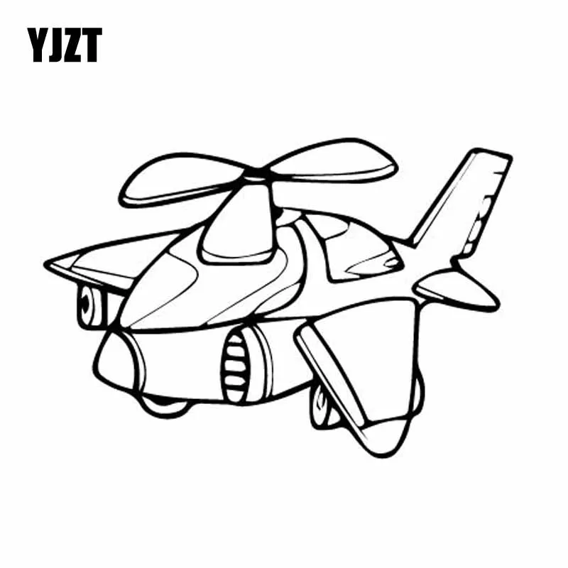 

YJZT 15,1 см * 10,2 см Красивая Летающая Самолетная Ослепительная виниловая наклейка на окно Автомобильная Наклейка Черная/серебряная цвет