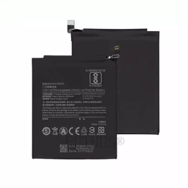 Xiao Mi BN43 запасная батарея для Xiaomi Redmi Note 4X 4 X/Note global Snapdragon 625 4000 мАч