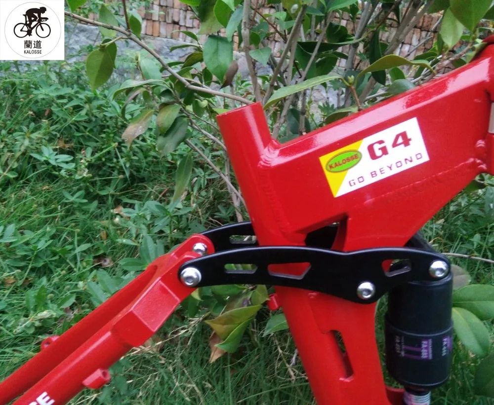 Kaloss DIY Цветная Складная велосипедная Рама полная подвеска рама для горного
