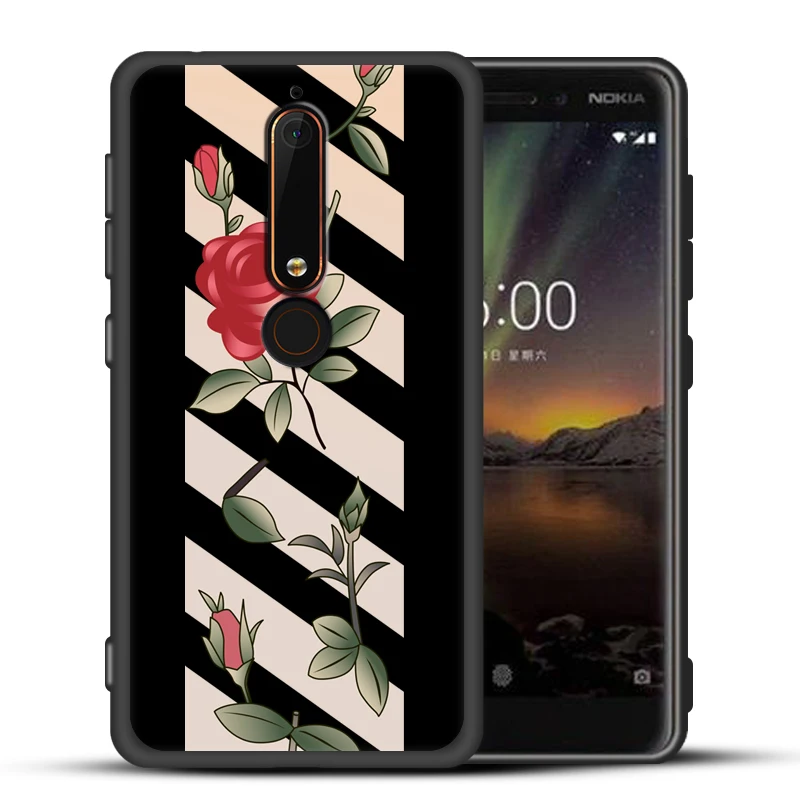 Пять цветов чехол для Nokia 6 2018 противоударный силиконовый 2017 Nokia6 TA-1054 |