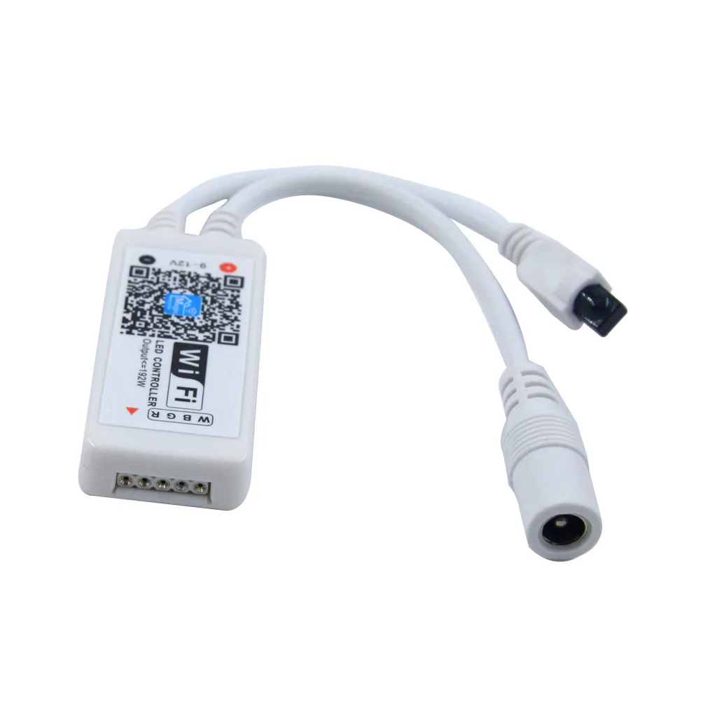 MINI WiFi RGB/RGBW LED Strip Controller 24Key Remote Android/iOS Phone App Controlled 12V Sound Music Activated Timing Function | Освещение