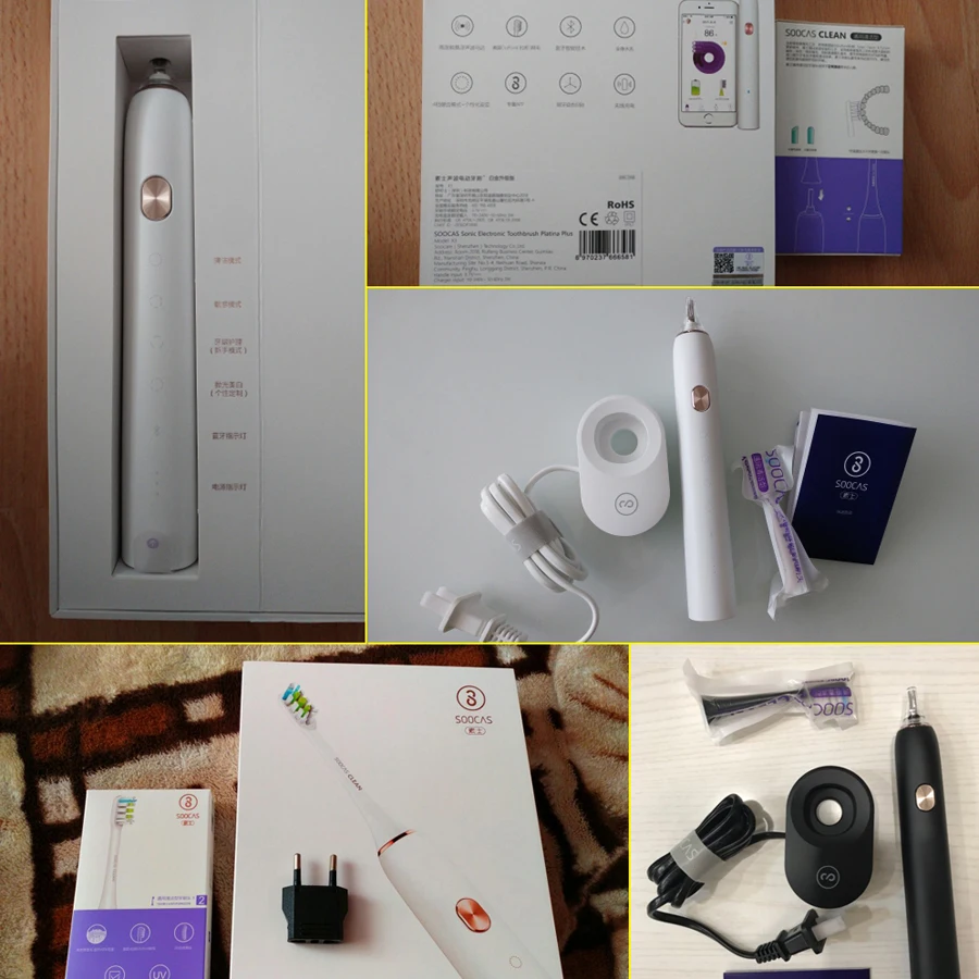 Xiaomi обновленная Soocare X3 Soocas электрическая звуковая SmartTeethbrush Водонепроницаемая