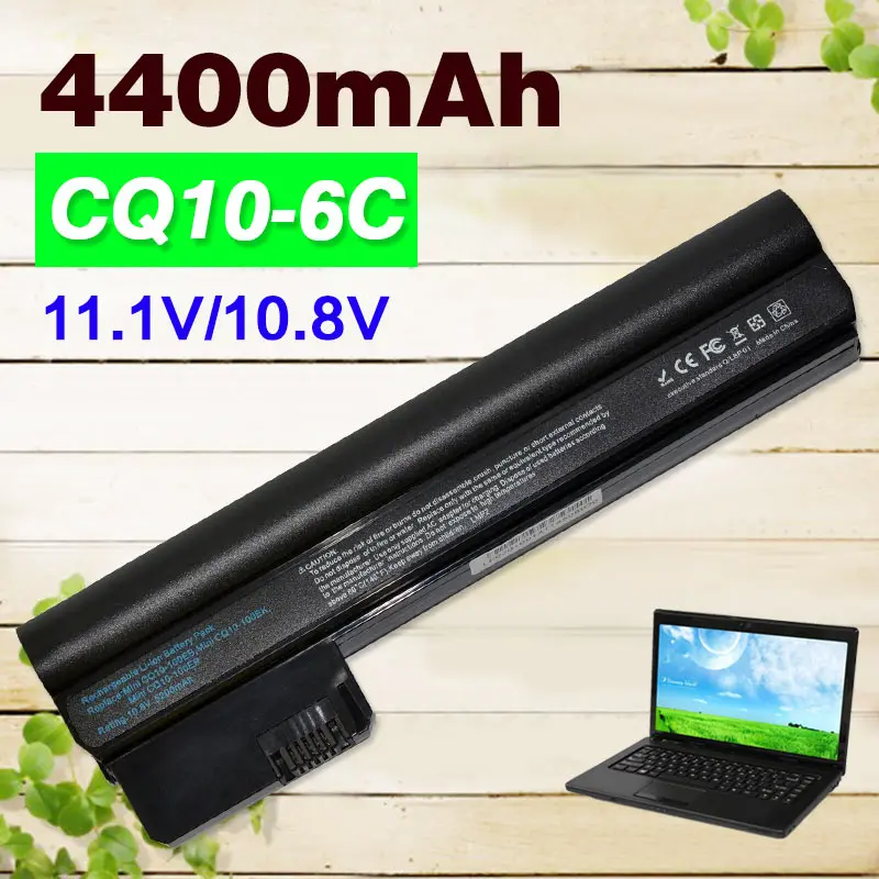 

Аккумулятор 6 cell 4400 мАч, 11,1 В для HP Mini 110-3000, mini110, CQ10, 110, Φ Series 607762-001, 607763-001