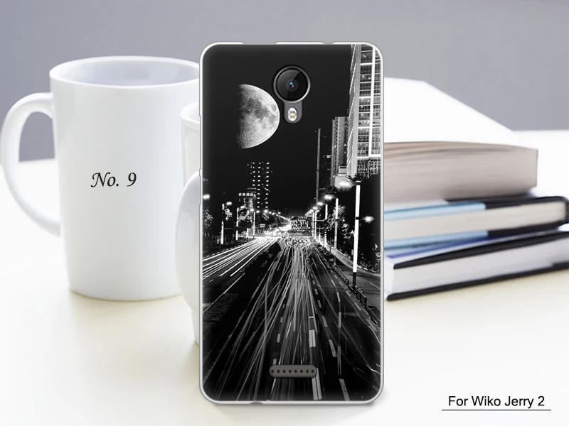 JURCHEN чехол для телефона с мультяшным принтом для Funda Wiko Jerry 2 Чехол, Мягкая силиконовая задняя крышка из ТПУ для Wiko Jerry 2 Jerry2 II чехол-накладка