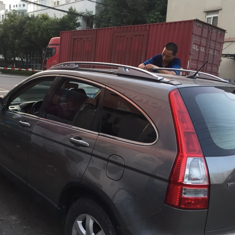 Для Honda CR-V CRV 2007 2008 2009 2010 2011 алюминиевый сплав, багажник на крышу, боковые рейлинги, для путешествий, для улицы, багаж, 2 шт., для стайлинга автомобилей