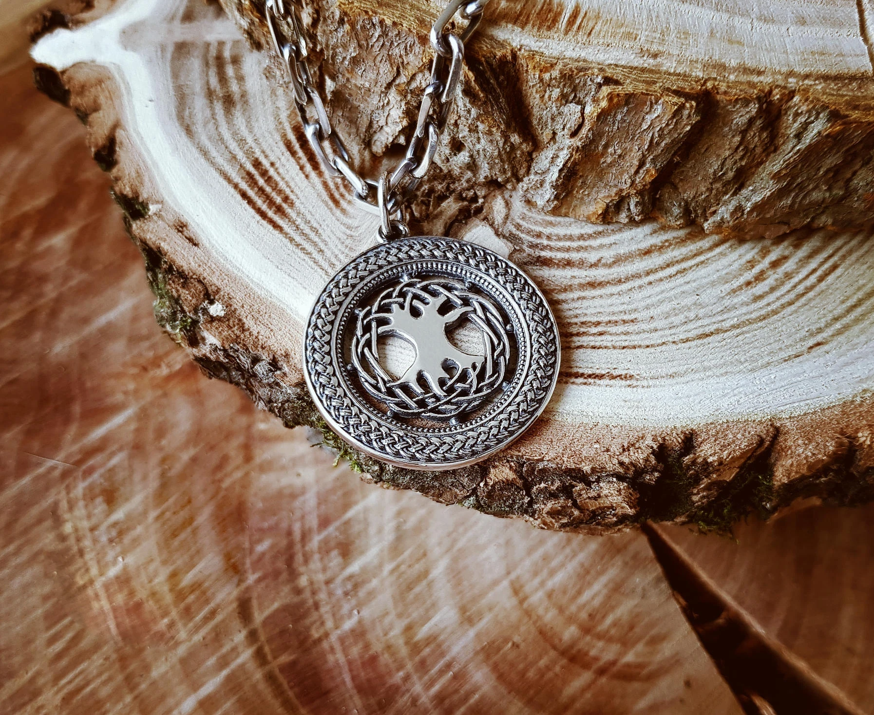 Подвеска на дерево мира подвеска с символикой викингов Стерлинговое Yggdrasil колье