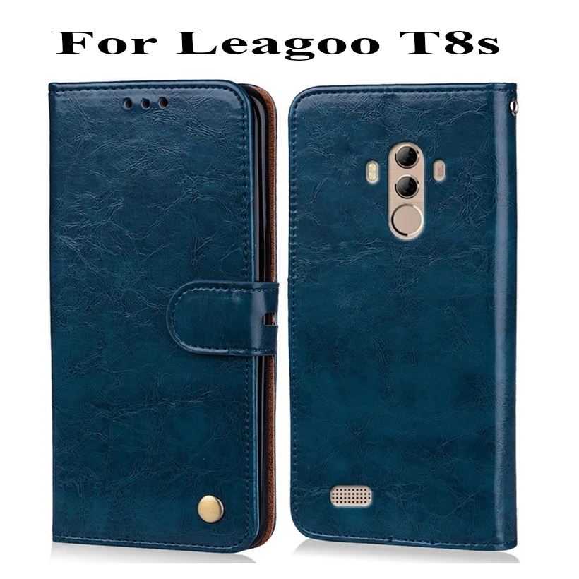 Новейший кошелек чехол для Leagoo T8s Чехол 5 "100% специальная искусственная кожа PU