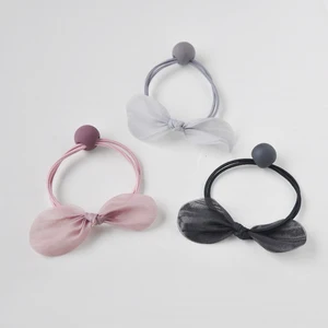 Детские аксессуары, милая лента для волос с бантом из бисера, резиновые эластичные ленты для волос, веревка для волос, аксессуары для волос, головной убор, резинка для волос для девочек