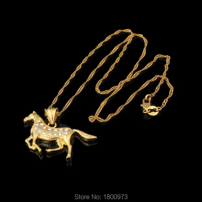 Золотистое ожерелье с подвеской из горного хрусталя ювелирное изделие в виде