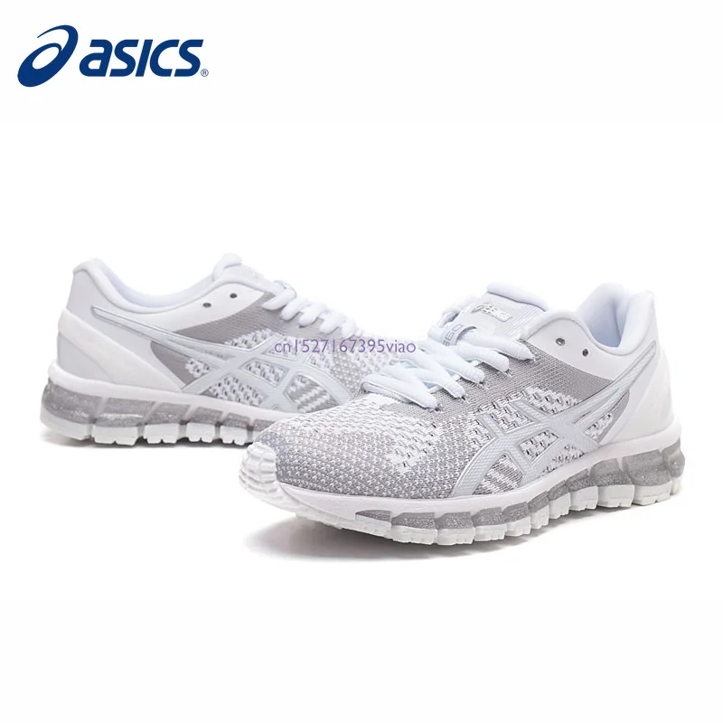 Оригинальные ASICS GEL-QUANTUM 360 KNIT женские кроссовки для бега, белые спортивные кроссовки, уличная спортивная обувь на шнуровке