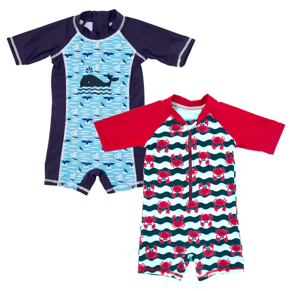 2018 Hot summer new Baby Boys and Girls cartoon Swimsuit Children's Kids Bathing Suit Jumpsuit 1-4 years | Детская одежда и