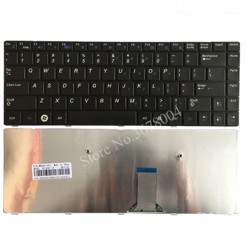 Клавиатура черная для ноутбука Samsung R467 R470 R440 R429 R463 R468 R428 P467 RV408 RV410 NP-RV408 NP-RV410 series US