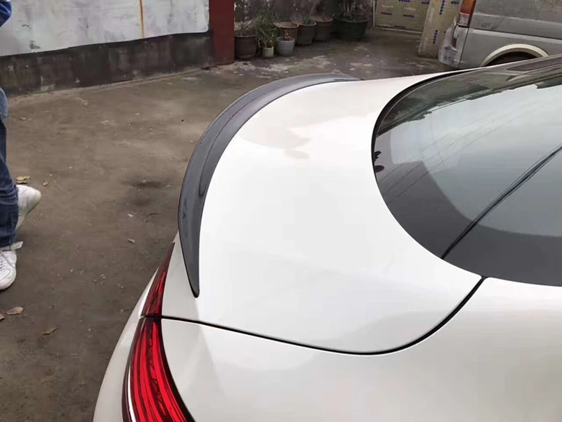 C63 Посмотрите углеродного волокна задний спойлер задний Багажник крыло для Mercedes W205 C205+ C Class C250 C300 C350 2-купе