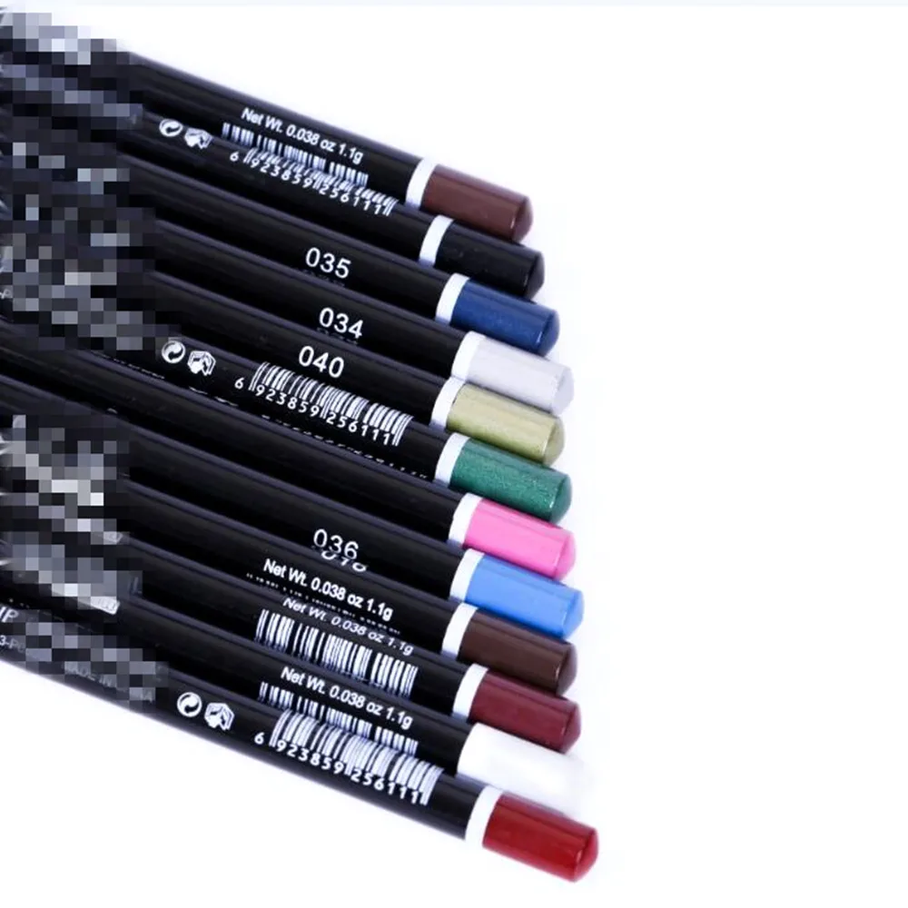 Tomtosh12 шт набор красочных Водонепроницаемый Подводка для глаз карандаш Долгое