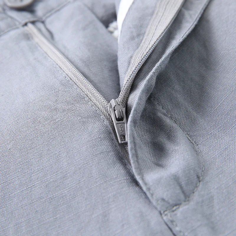 Men Pants True Natrual Linum Big Size Summer Breathable Dry Fast Anti-static Flax Cool Thin Male Quality Man Linen Trousers | Мужская