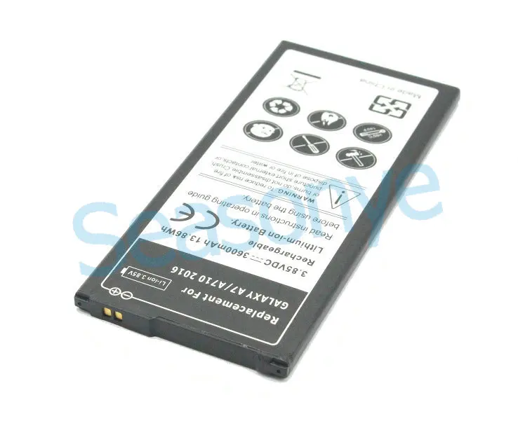 1x 3600mAh / 13.86Wh Заменяемая аккумуляторная батарея EB-BA710ABE для Samsung Galaxy A7 2016 года A710 A710F A7100 A7109 + Код отслеживания.