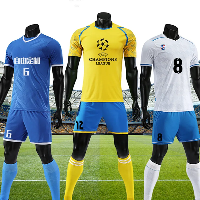

Child Kids Customized Football Shirts Boys Youth Soccer Jerseys Sets Survement Team Uniforms Sports Kit Tracksuits Breathable